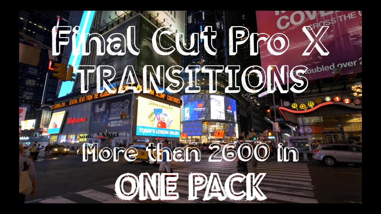 2600 Transitions for Final Cut Pro X 4k and Full HD