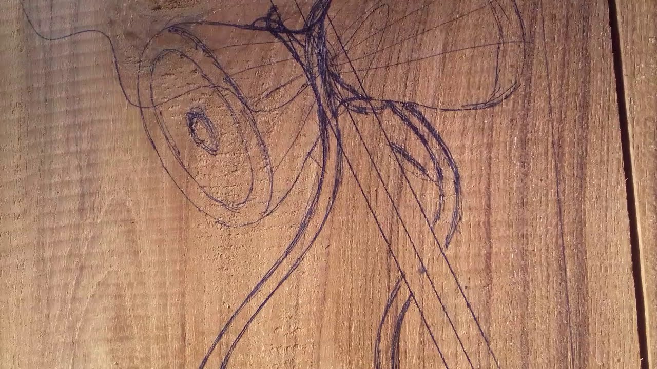 wooden trishul damru sketch up part 1 