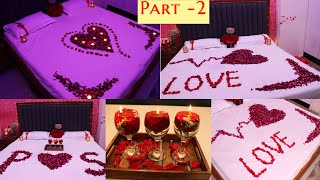 Romantic Room Decorations For Valentine&#39;s day|4 surprise bedroom decorating ideas |Room decor|Part 2