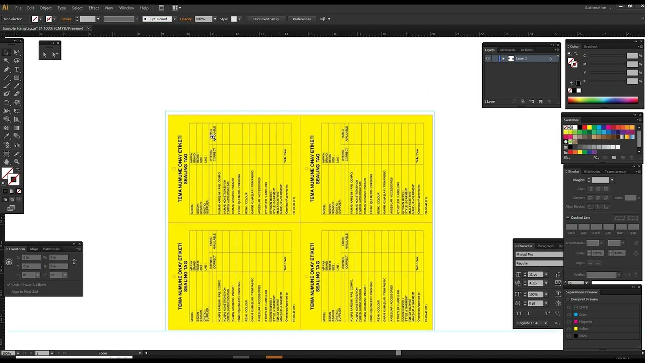 Sample tag output setting @verysimplegraphic