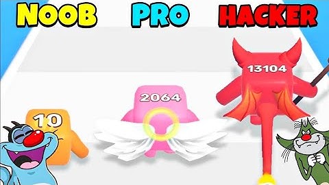 Noob vs Pro vs Hacker - Asmr Level Up! | Oggy and Jack Playing Asmr Games !