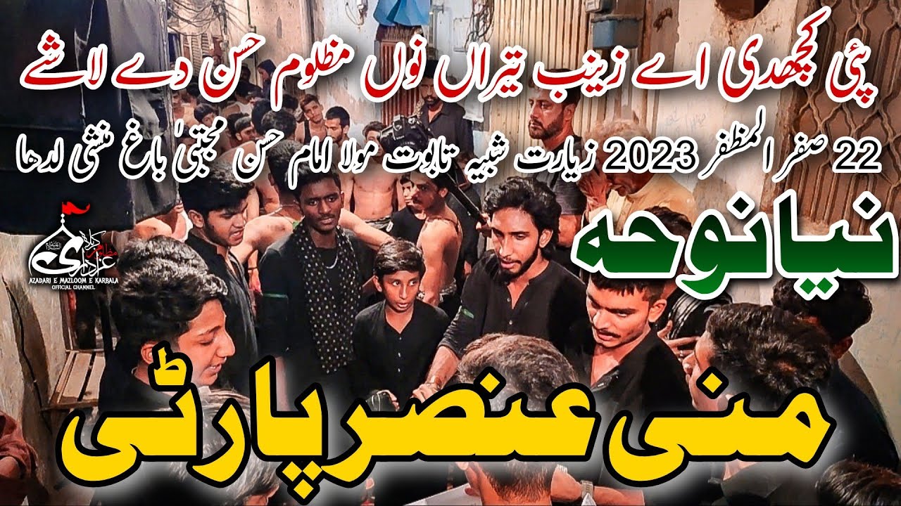 Payi Khichdi Ay Zainab Teeran Nu Mazloom New Noha Mini Ansar Party 22 Safar 2023 Bagh Munshi Ladha