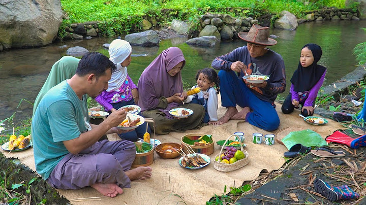 Liburan Seru Mancing dan Main Air di Sungai | Bakar Ikan dan Jagung, dan Makan ditepi Sungai