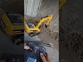 RC Excavator has wheel damage #rcexcavator #rcconstruction #excavator #huina #automobile #shorts