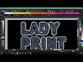 Create A  Rhinestone Template  In Coreldraw - Multilayered Fonts