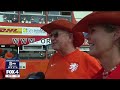 Netherlands' fans bring massive Orange block party