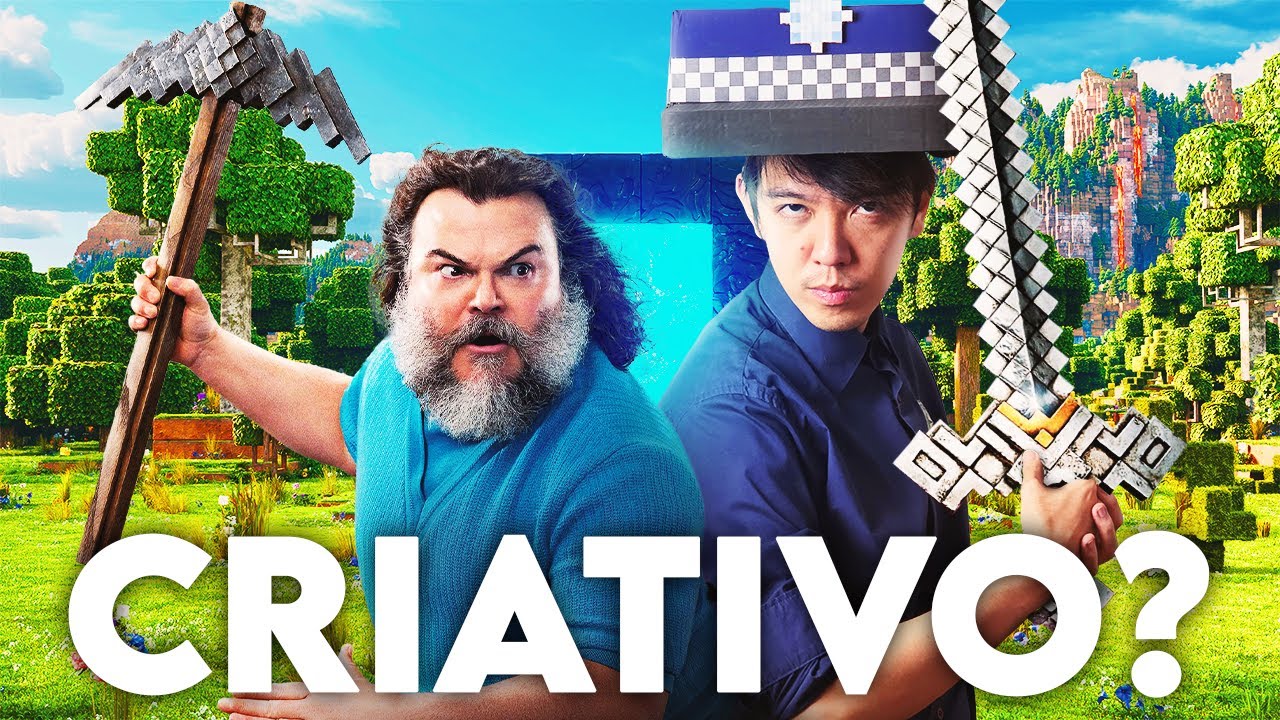 Minecraft é um jogo de criatividade... O filme não muito