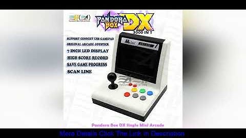 #Short Original Pandora Box DX 3000 in 1 Single mini arcade bartop Can Save game progress Scan line