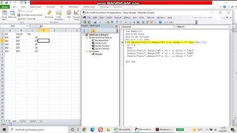 Excel VBA For döngüsü Ders: 2(Ders1 devamı)