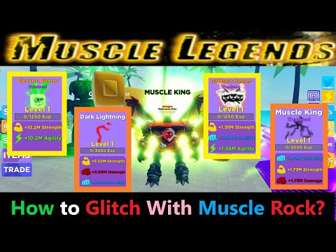🤔How to glitch with Muscle Rock in Muscle💪 Legends | Roblox