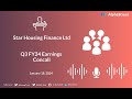 Star housing finance ltd q3 fy24 earnings concall