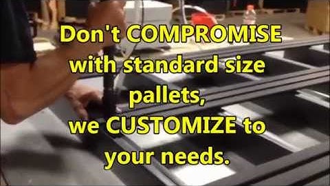 We Custom Design Plastic Pallets to Your Needs