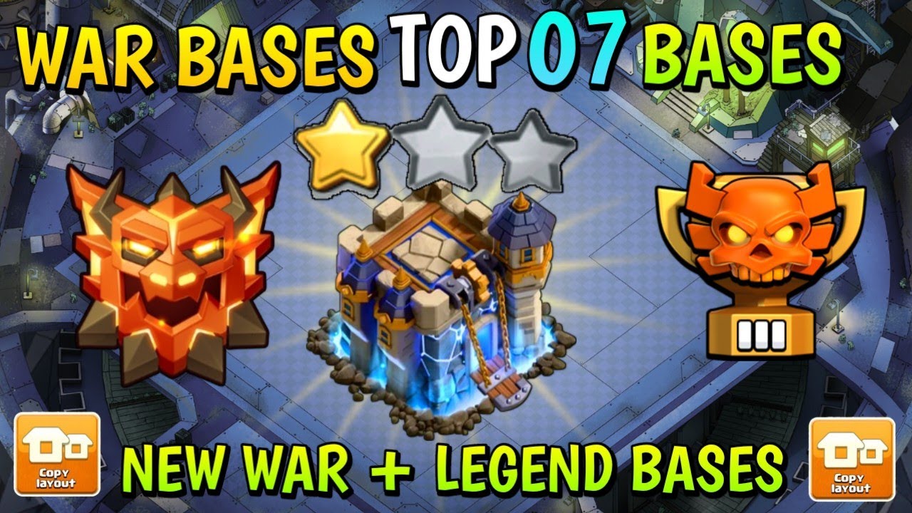 TOP 7 TH18 WAR BASE LINK🤯NEW WAR & LEGEND TH18 BASE😎NEW TH18 BASE COC🔥 TH18 WAR BASE LINK🥵