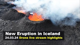 24.03.24  Drone footage from the new volcano eruption in Iceland (day 9) by Isak Finnbogason - ICELAND FPV  116,791 views 1 month ago 6 minutes, 29 seconds