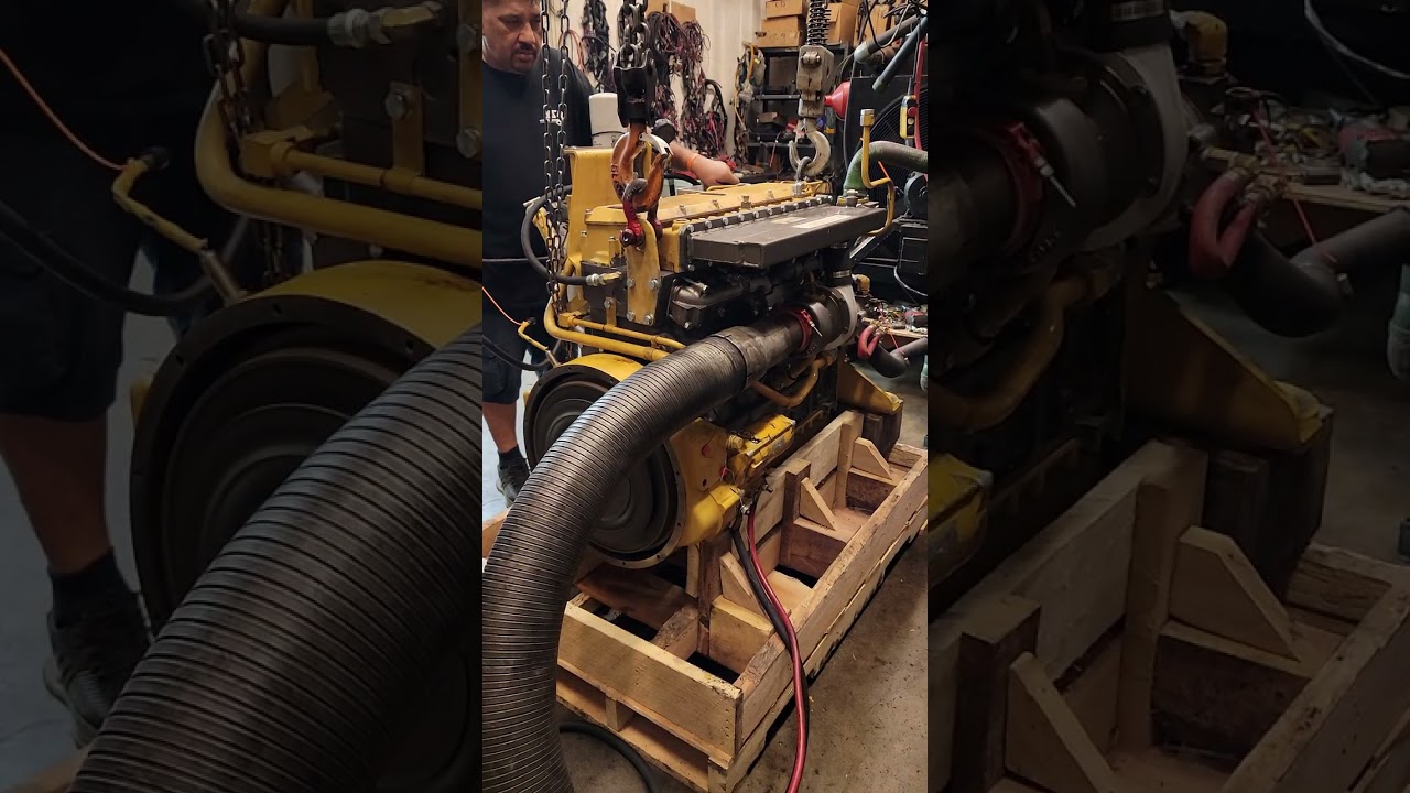 Indianadiesel.com Rebuilt Caterpillar 3116 aftercooled industrial engine test run in