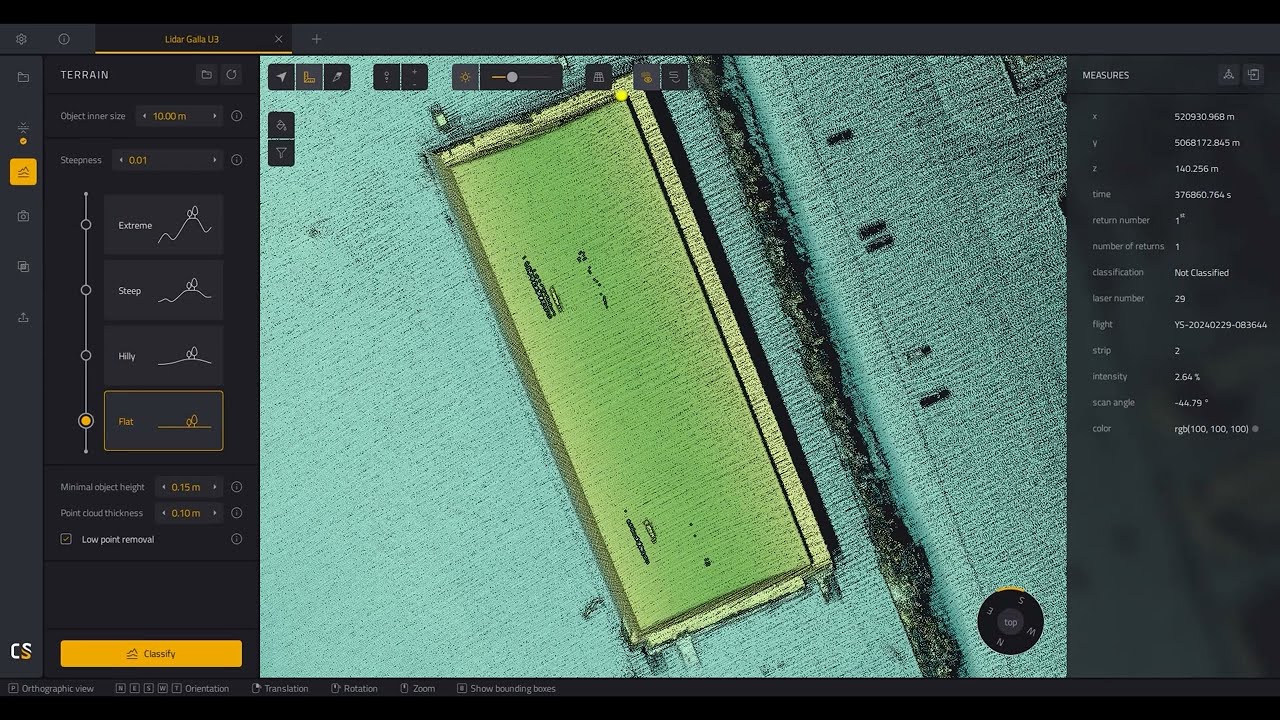 YellowScan Cloudstation - Tutorial de Procesare