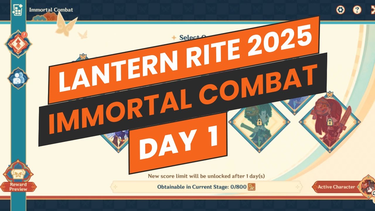 Infernal Rite Day LANTERN RITE 2025 | IMMORTAL COMBAT Event | Day 1 | GENSHIN IMPACT ...