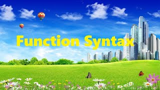 0. Syntax of defining a function in Python