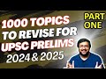 1000 topics to revise for prelims 2024 1  upsc 2024 strategy  last 100 days vysh ias test series