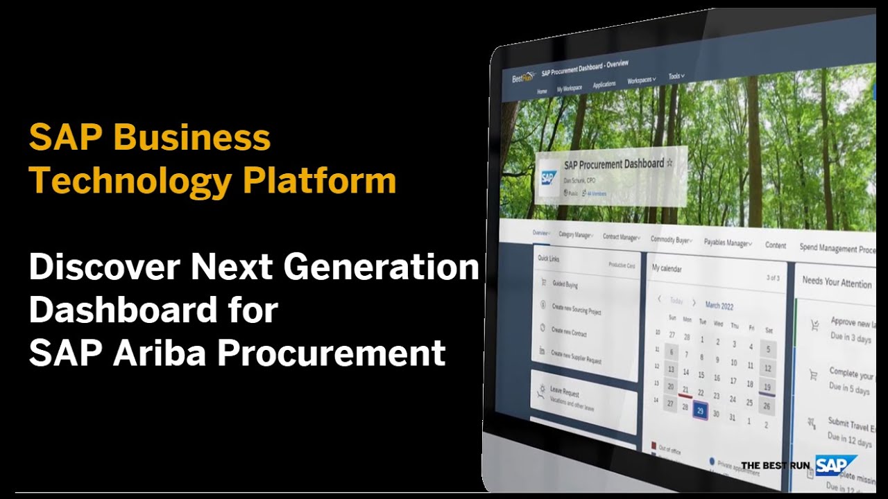 SAP BTP: Discover Next Generation Dashboard (demo)