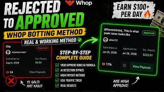 Whop Botting method | how to approve videos | Whop insight editor | whop clipping | whop challenge
