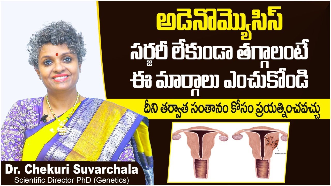 సర్జరీ లేకుండా ఇది తగ్గాలంటే || Adenomyosis And Pregnancy || Dr Chekuri Suvarchala || Ziva Fertility