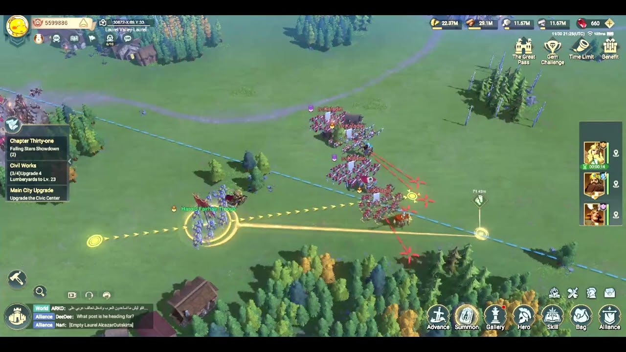 Era of Conquest - Harald Assault Control build vs 2T4 and 2T3