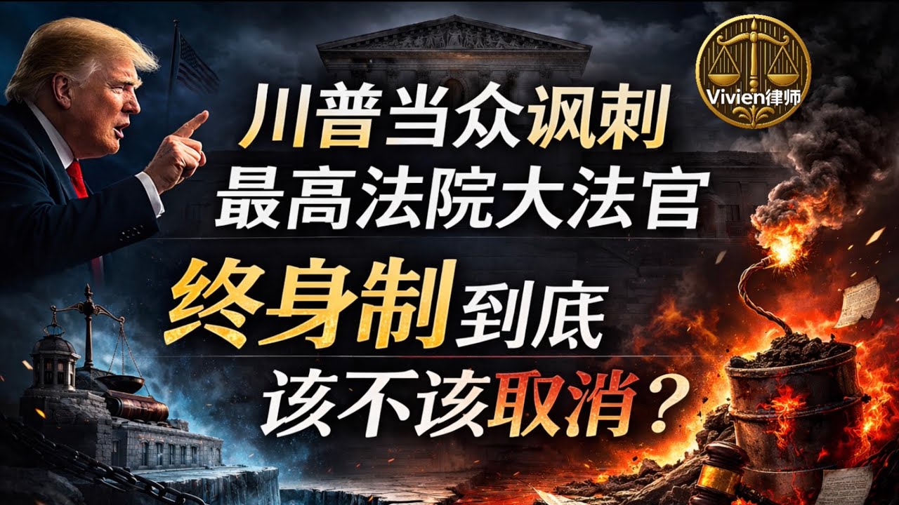 川普公开批评最高法院; 联邦法官终身制是司法独立的盾牌，还是政治冲突的根源？- Vivien律师