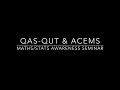 QAS-QUT & ACEMS Maths/Stats Awareness Seminar - Speaker 6