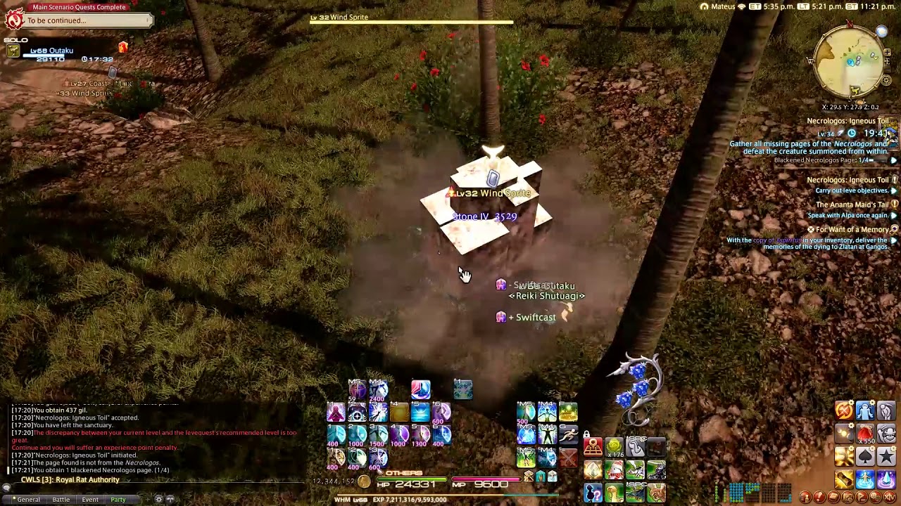 FFXIV - Battlecraft Leve: Necrologos Igneous Toil (Eastern La Noscea)