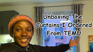 UNBOXING THE CURTAINS I ORDERED FROM TEMU | HOME DECOR | Angie Owoko