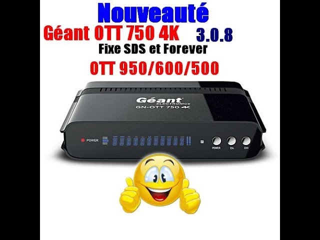 Fiche Technique Dmo Géant GN-OTT 750 EVO 4K Algrie - Fiches Géant