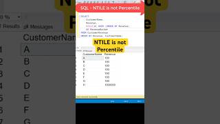 SQL Tricks | NTILE is Not Percentile #SummerOfGoals