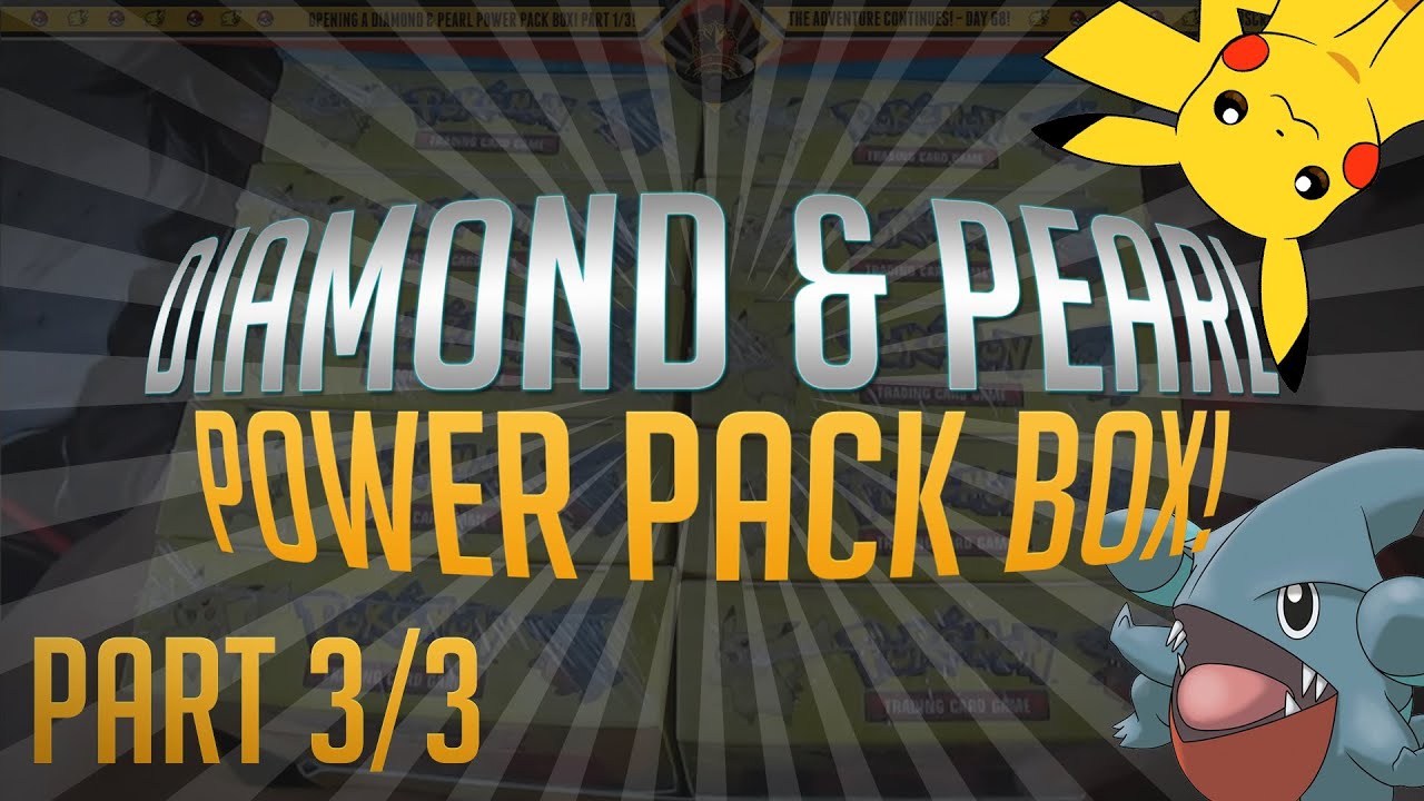Opening a Pokemon Diamond and Pearl Power Pack Box! Part 3/3! | Day 70!