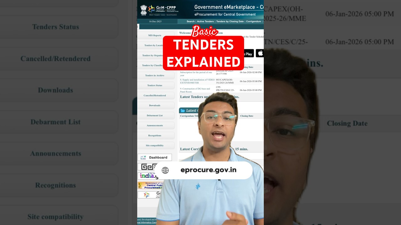 GOVERNMENT TENDERS EXPLAINED…. EMD, NIT, BOQ explained. #tendertoday #eprocurement #tenderbidding