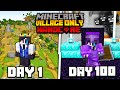 I Survived 100 Days in MODDED VILLAGE ONLY Minecraft Hardcore World...