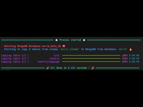 PostgreSQL-იდან MongoDB- ში ინფორმაციის მარტივად ჩამოტვირთვა