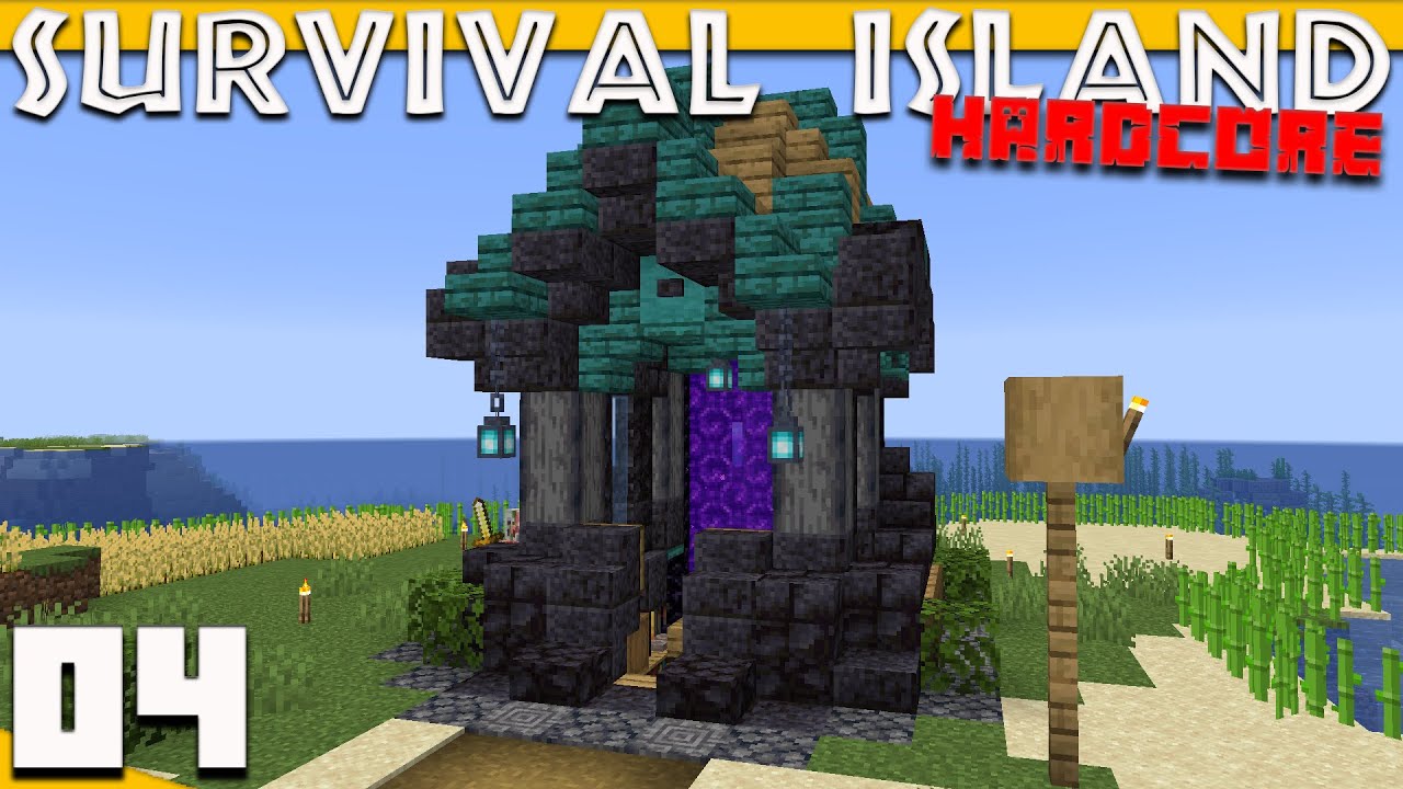 Minecraft: Multiplayer Survival Island Hardcore - Enchantment Build! | Minecraft 1.16 Survival [04]