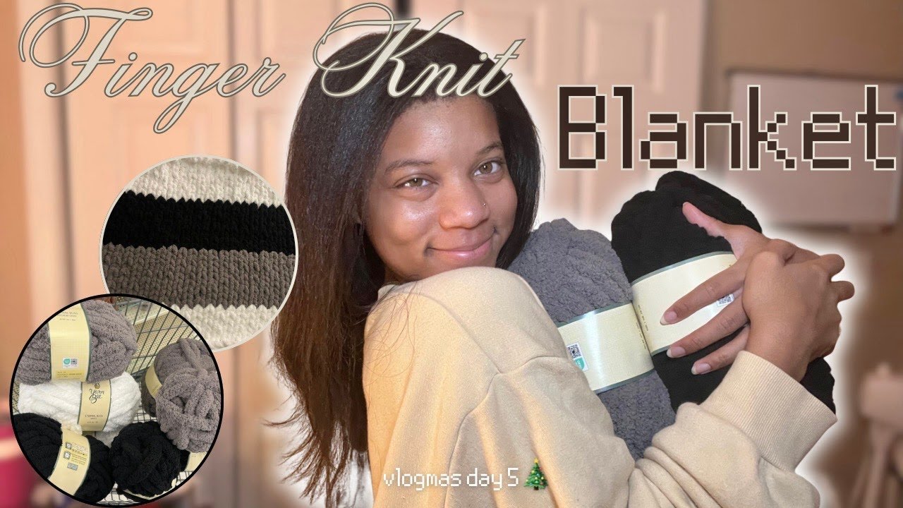 Пробую вязать на пальцах крючком 🧶 VLOGMAS ДЕНЬ 5