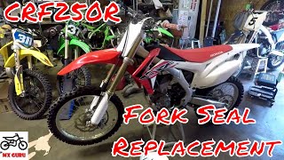 Honda CRF250r Front Fork Rebuild - 3x Run-Through - Motocross