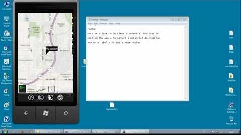 GPS monitor (Windows Phone, compass and bing map)