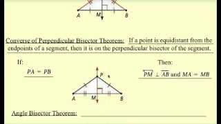 5.2 perpendicular and angle bisectors