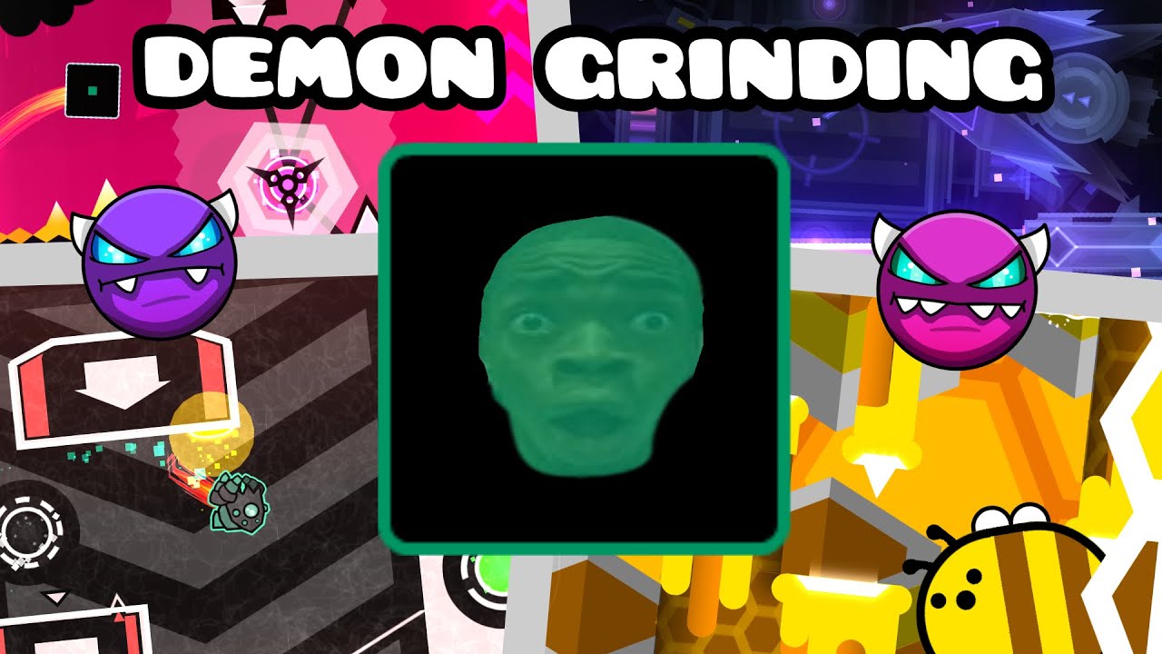 Demon Grinding! | Geometry Dash - YouTube