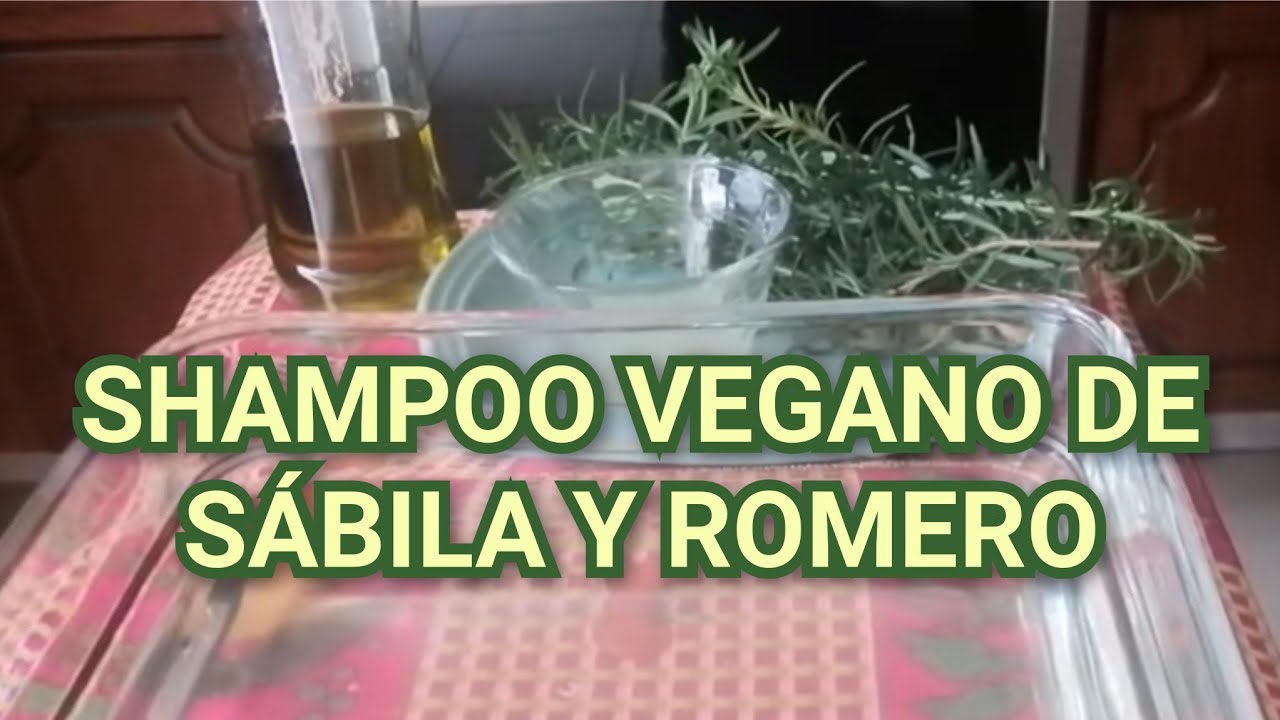 SHAMPOO VEGANO DE SÁBILA Y ROMERO. LIBRE DE SALES. EXCELENTE PARA EL