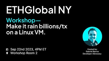 ETHGlobal NY | Cartesi Workshop - Make It Rain Billions/TX on a Linux VM