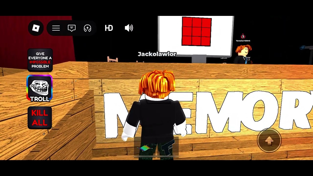 Playing memory murder! (No sound)