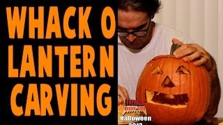 PUMPKIN CARVING: EATING WHACK O LANTERN HALLOWEEN 2013