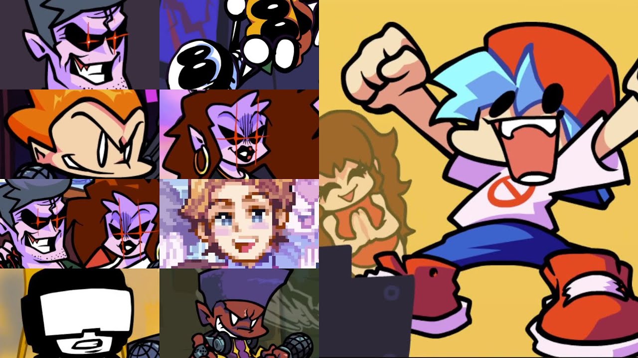 FRIDAY NIGHT FUNKIN' - Full Story (HARD) Week 1 - 7 +