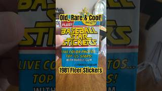 1981 Fleer Baseball Star Stickers vintage / old wax pack opening rip. Fun cards!