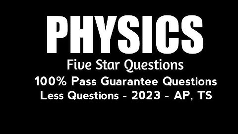 #intermediate Physics Guaranteed Questions list | 2023 | AP and TS | 100% Pass |